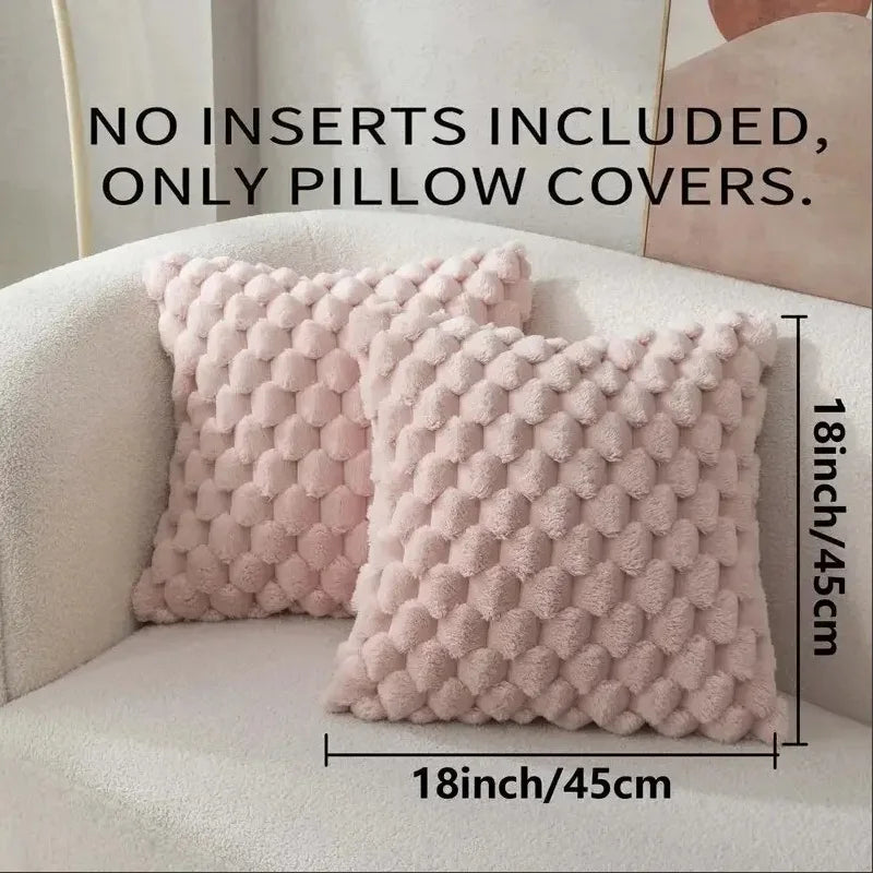 coussin décoratif moderne 45cm polyester solide rouge gris rose beige