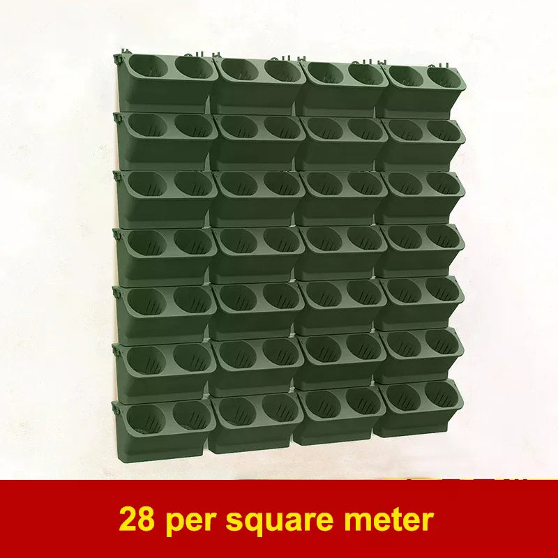 pots fleurs suspendus moderne vert foncé grille dimensions extérieurintérieur