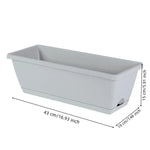 bacs fleurs modernes beige noir résine opaques drainage ventilation bacs intérieurs