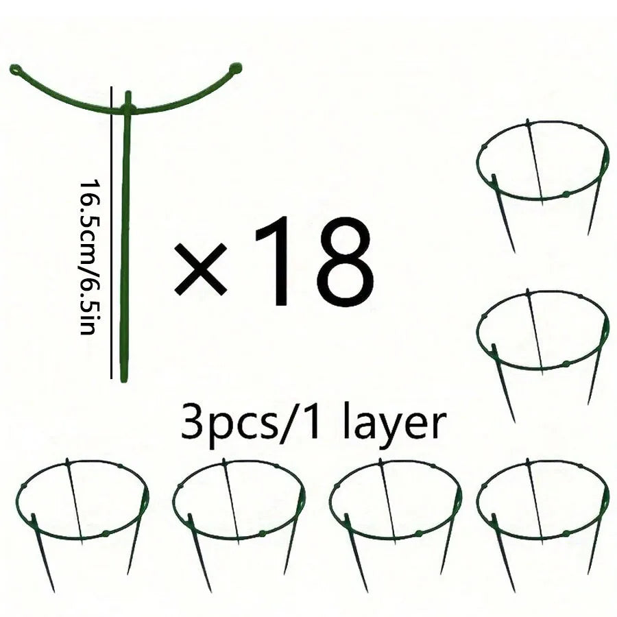 support plante grille circulaire clips vert moderne fixations plantes treillis anneau boite plastique fonctionnel