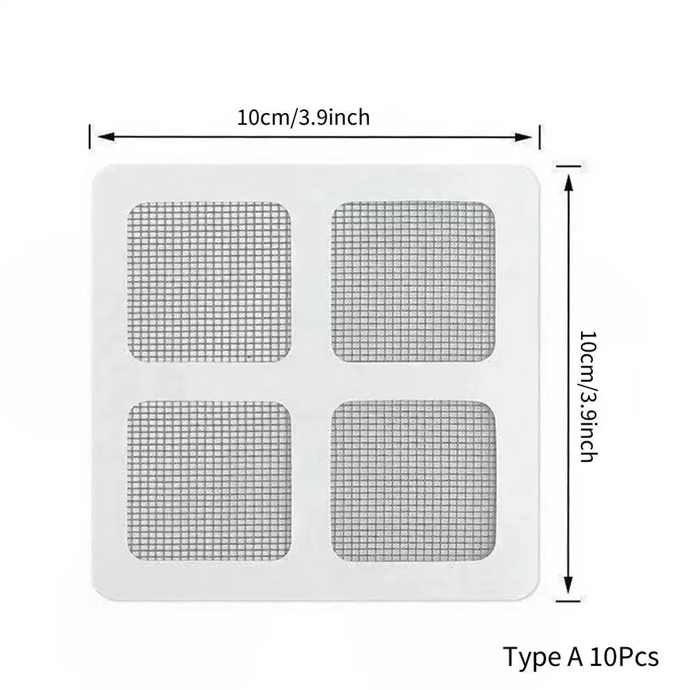 grille protection anti insectes adhésive transparente maille fine fenêtre moustiquaire réparation écran fixe fibre