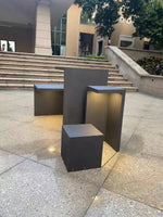 banc moderne gris foncé extérieur résistant l'eau luminaire ip65 led 7w aluminium
