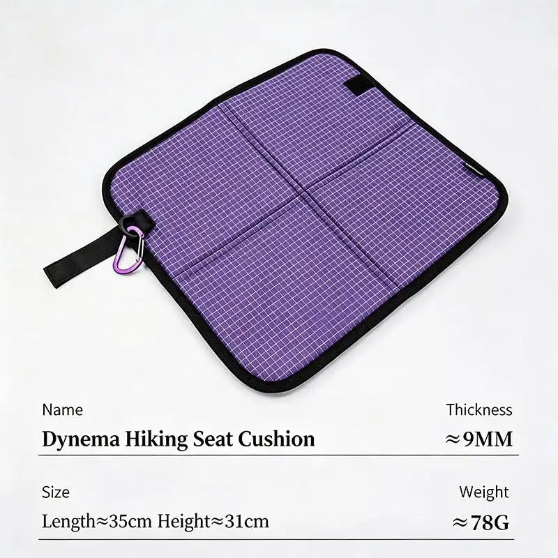 coussin pliable camping violet vert beige maille fine imperméable carabine poignée moderne pratique