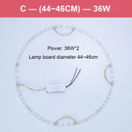 plaque led circulaire blanche ventilateur magnets ruban adhésif moderne