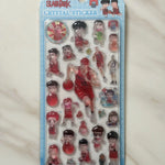 stickers personnalisés sakuragi hanamichi rouge blanc transparent anime cartoon 3d pvc première édition