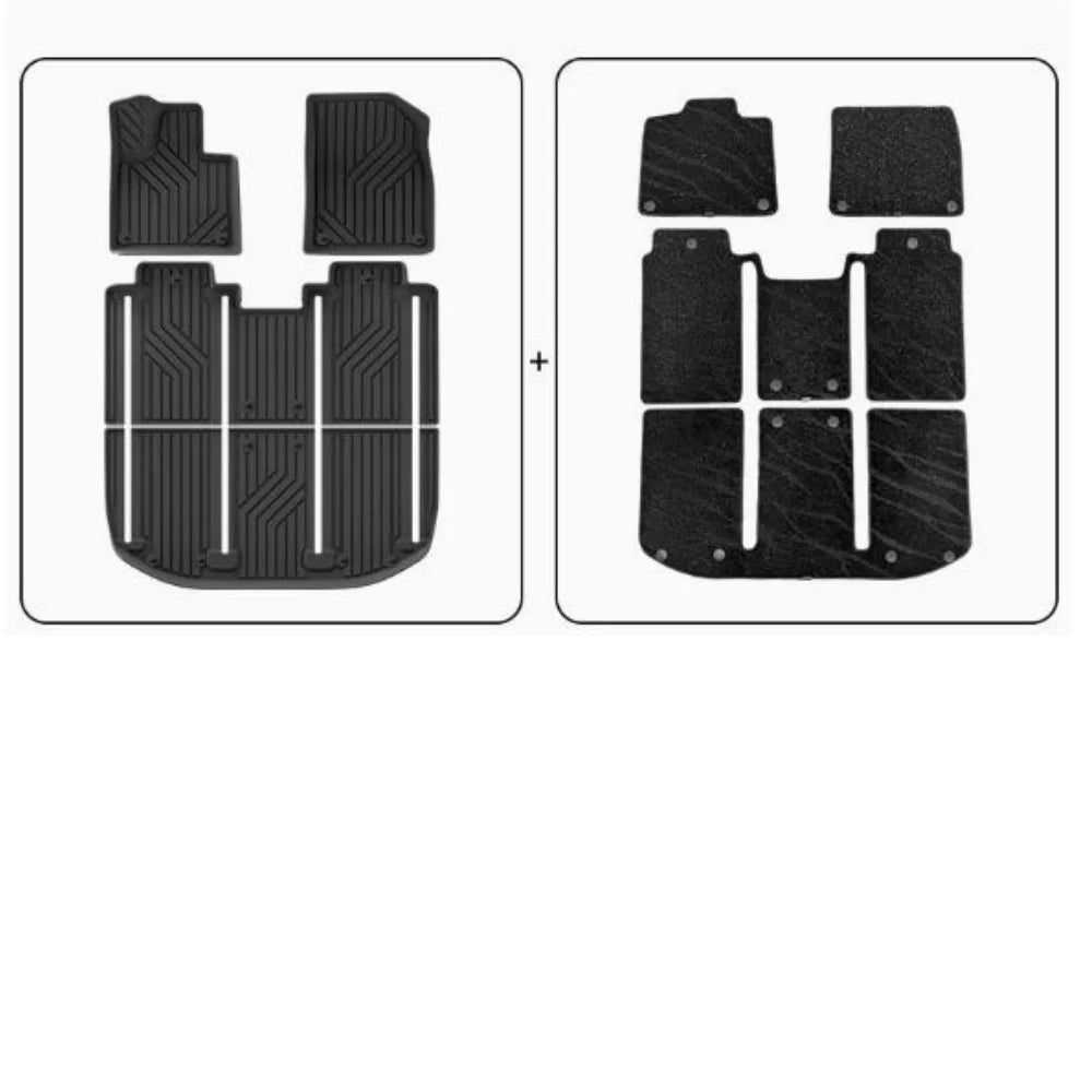 tapis sol voiture noir rayures diagonales moderne avant gauche avant droit arrière coffre