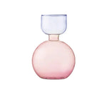 vase verre rose violet moderne décoration maison fleurs séchées minimaliste table ornement