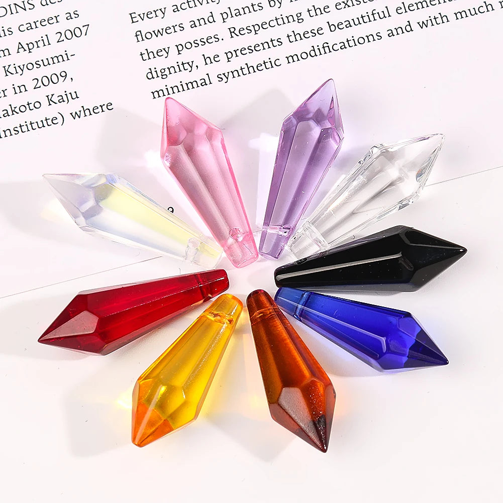 cristaux géode transparents facettes modernes bleu rose violet orange jaune bricolage décoration festive mariage