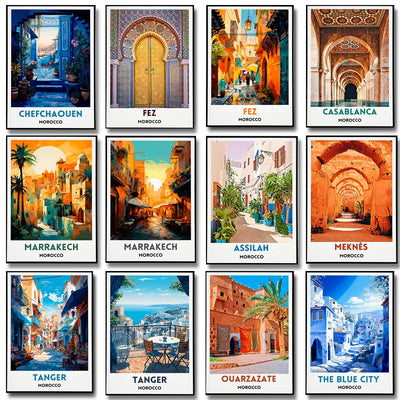 Toile d'art mural Marrakech architecture marocaine