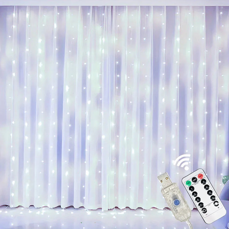 guirlande lumineuse led fil cuivre décoration mariage fête intérieur extérieur télécommande usb
