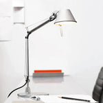 lampe moderne argentée réglable sans filaire opaquer nordiqueTouchable switch