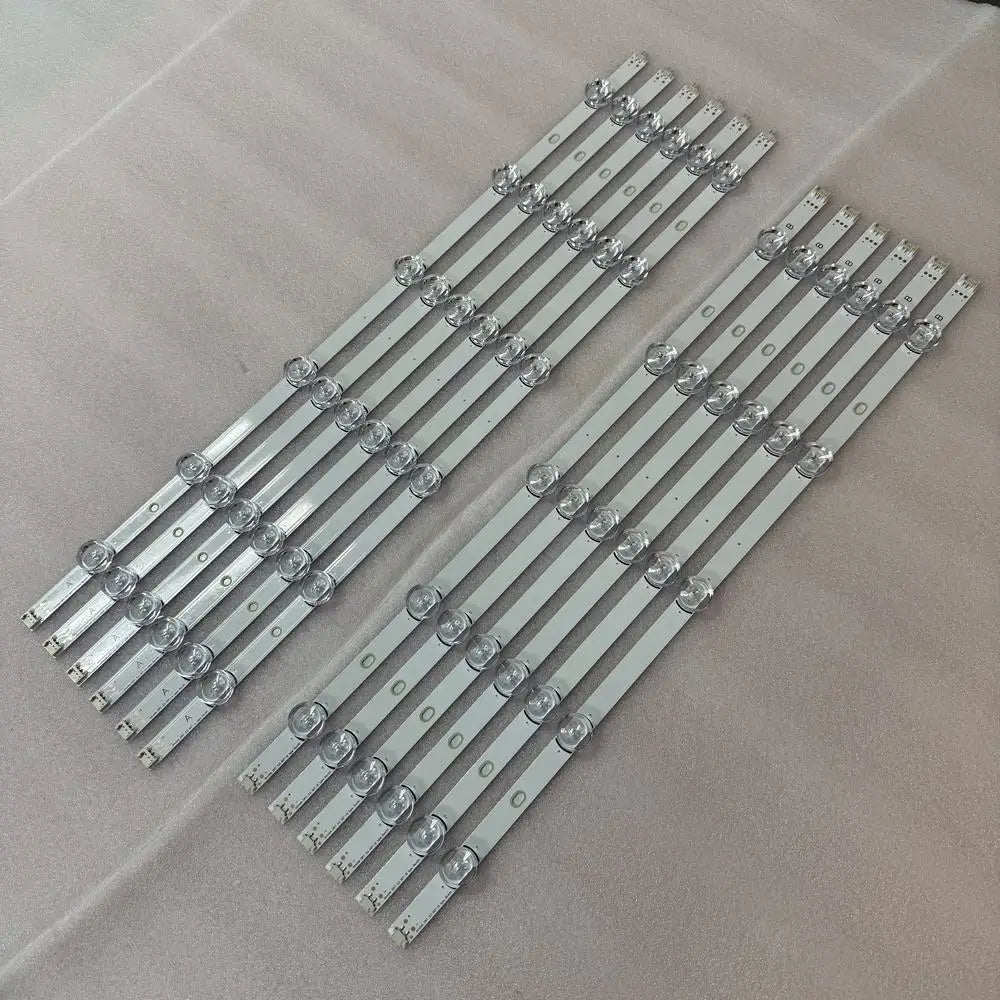bandes led rétroéclairage tv argenté moderne fixations connecteurs numéros série rev00