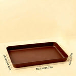 assiettes marron texture bois modernes poignées profondes fruits aliments service cuisine