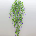plantes suspendues artificielles fleurs vert rose blanc modernes extérieures