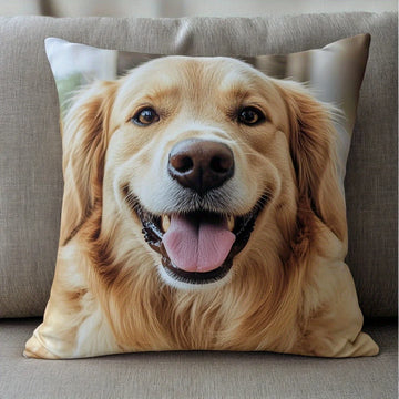 oreiller photo personnalisé couple chat chien machine laver gris clair doux polyester lit