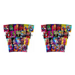 pochettes zippées multicolores imprimées graphiques 6x8cm opaques modernes respectueux environnement 100pcs