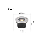 lumière led spot sous terrain ip67 inoxydable moderne 10w 12w argent noir