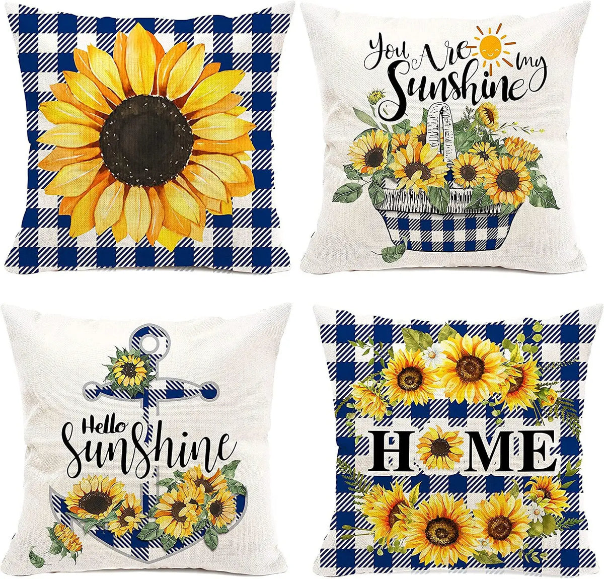 taies d'oreiller décoratives gnome fleurs blanc jaune cartoon motif floral non toxique respectueux environnement