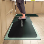 tapis sol cuisine salle bain motif floral moderne antidérapant polyester absorbant facile nettoyage