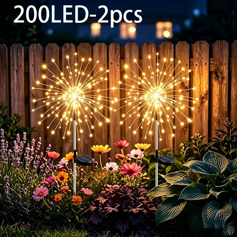 lumière solaire jardin led blanc doré moderne étoile fixée tigeextérieur décoration patio