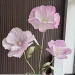 décoration mariage fleurs artificielles papier bleu rose violet jaune extérieur champêtre