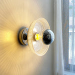 lampe murale moderne rétro argentée transparente cuisine salle manger