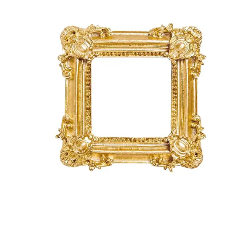 cadre doré baroque résine diy décoration intérieure classique affichage photos mariage fixations oreillettes argentées