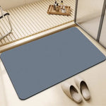 tapis bain résistant rides gris bleu vert moderne sans motif 40x60cm 50x80cm