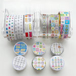 ruban decoratif transparent motifs animaux geometriques decor mignon adhesif educatif dessin ecole fournitures papeterie