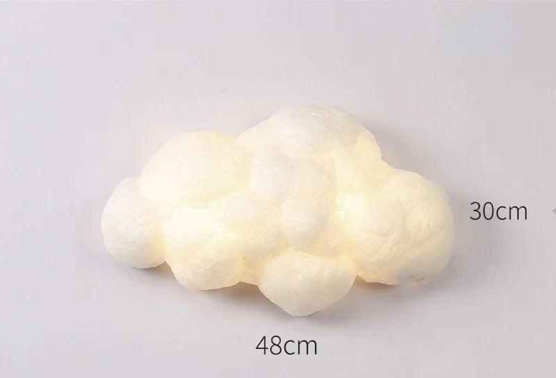 lampe nuage blanc moelleuse éclairage murale moderne enfilade enfant chambre led fixée mur