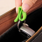organiseurs clés plastique clip utilitaires vert orange bleu blanc vendu lot