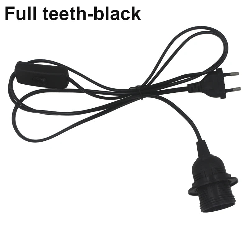 câble d'éclairage interrupteur moderne noir blanc 18m 35m opaques lisses