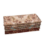 tissu polyester floral brocart beige marron bleu clair classique élégant hautement absorbant opaque mètre