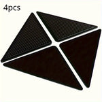 protection antidérapante triangle noir perforée adhésive moderne maison tapis sécurisée réutilisable lavable