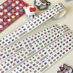 ruban decoratif transparent motifs animaux geometriques decor mignon adhesif educatif dessin ecole fournitures papeterie