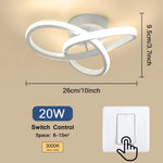 luminaire led blanc noir moderne abstrait surface éclairage quotidien couleurs interrupteur led driver