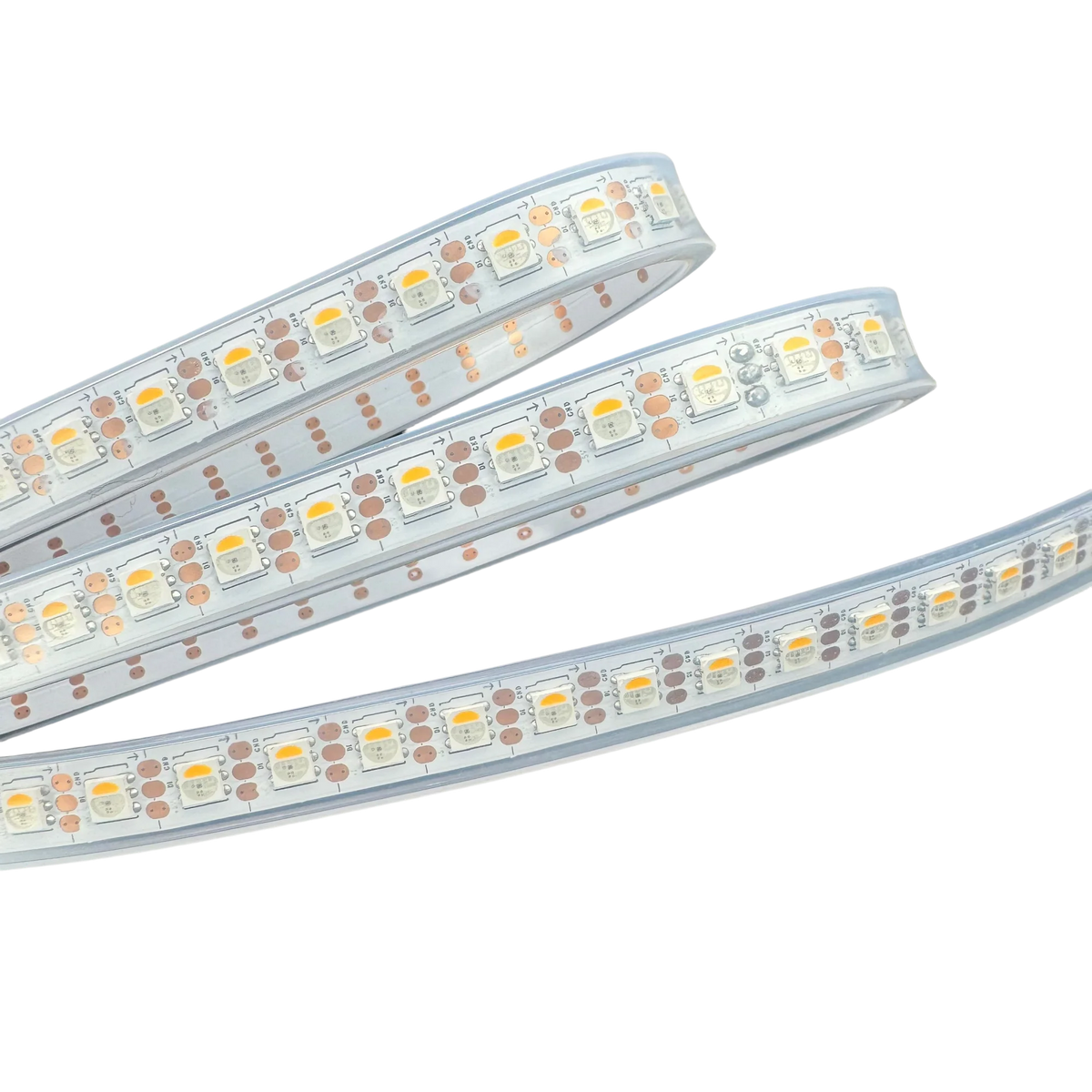 ruban led 96 pcs rgbw 3000k ip65 moderne connecteurs électriques