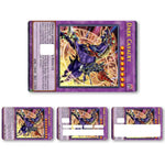 autocollants carte crédit yu gi oh violet multicolore illustrations brillantes adhésifs cartes jeu dimension