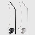 support lampe suspendue aluminium argenté moderne clips noir transport sac