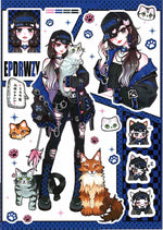 stickers anime adolescents coque téléphone carnet bricolage artisanat divers motifs couleurs