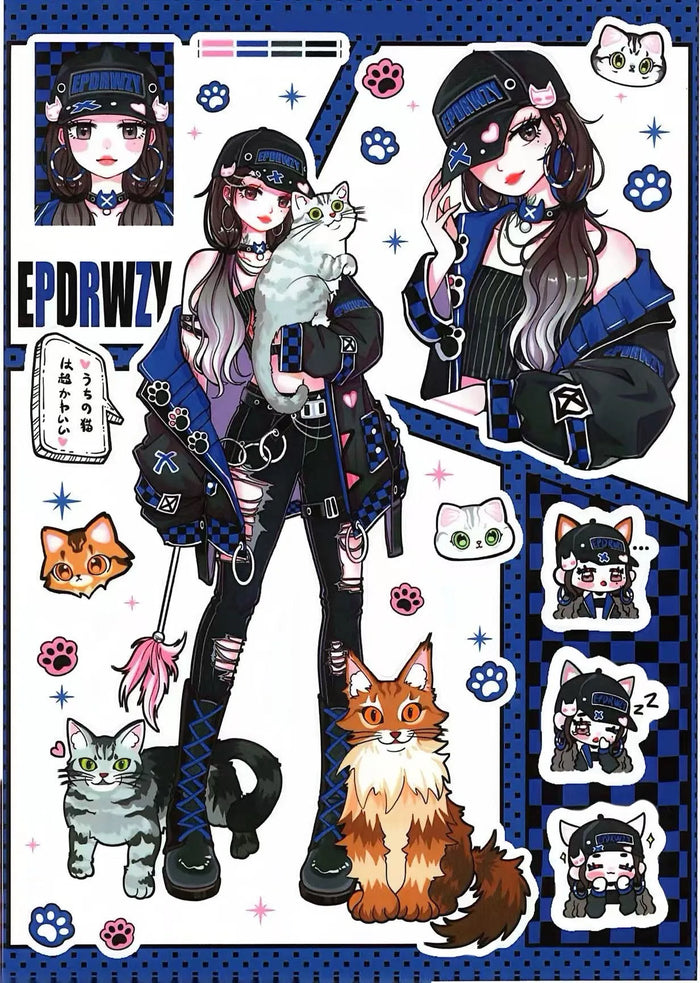 stickers anime adolescents coque téléphone carnet bricolage artisanat divers motifs couleurs