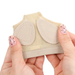 protège talon sportif réutilisable anti dérapant amorti soulagement douleur tissu similicuir semi transparent bandes