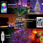 Effet lumineux flux d'eau sur guirlande LED