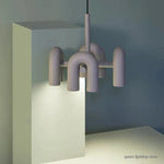 applique murale led moderne minimaliste gris noir marron deux lumières fixée mur chambre salon