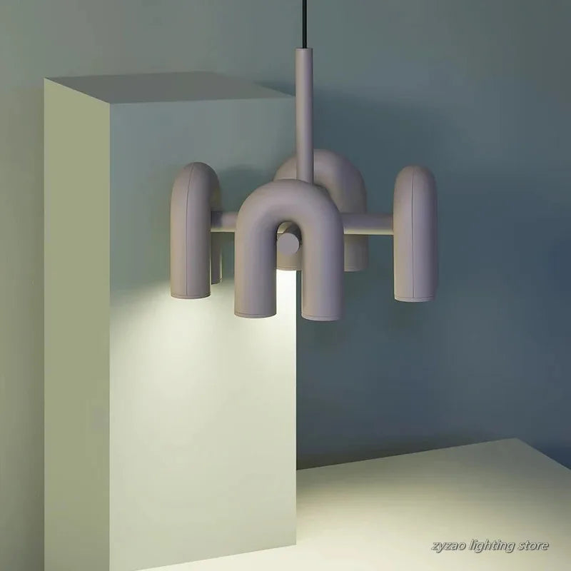 applique murale led moderne minimaliste gris noir marron deux lumières fixée mur chambre salon