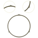 anneau plateau micro onde gris classique clips support robuste rotation facile replacement