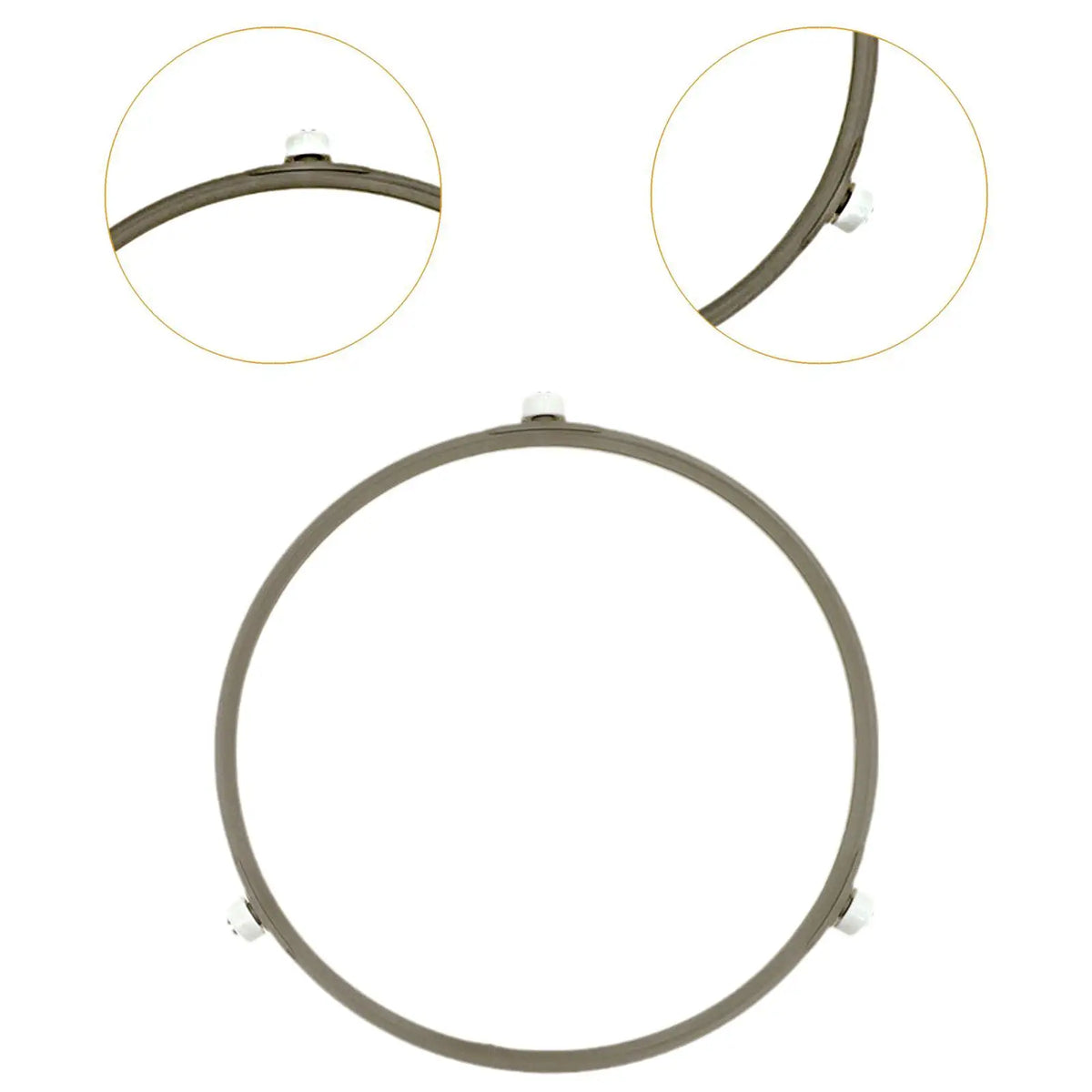 anneau plateau micro onde gris classique clips support robuste rotation facile replacement