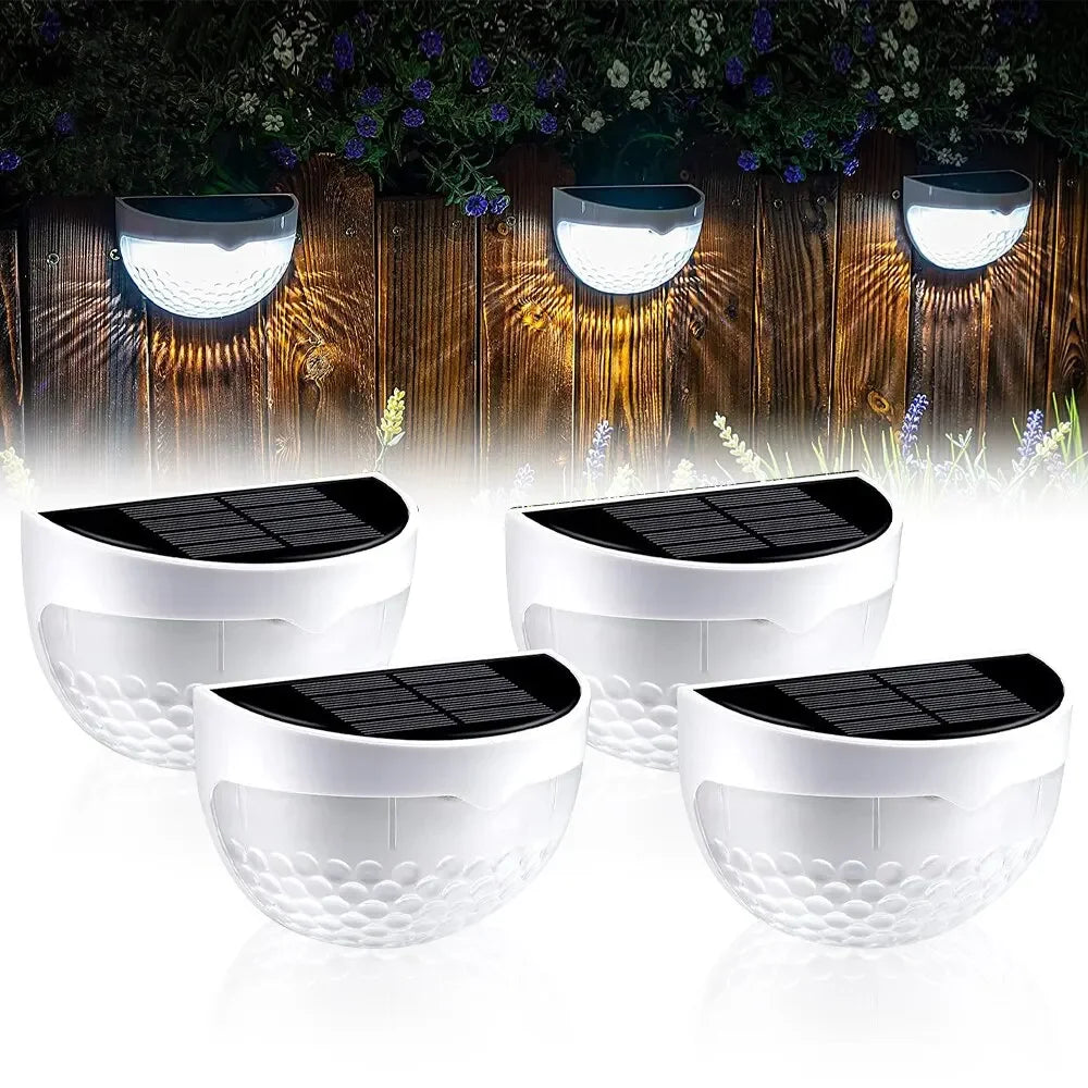 lampe solaire murale blanc perforée moderne extérieure ip65 led vis fixésextérieurhydrofugue