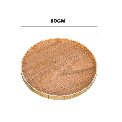 plateau bois moderne minimaliste poignées collations desserts thé naturel brunclair texturesnaturelles opaques