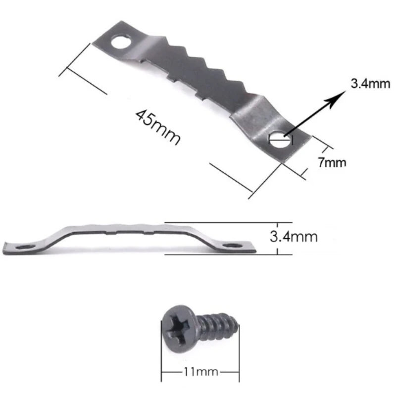 clips cadre photo classique blanc marron clair metal vis 25 pieces fixations bois